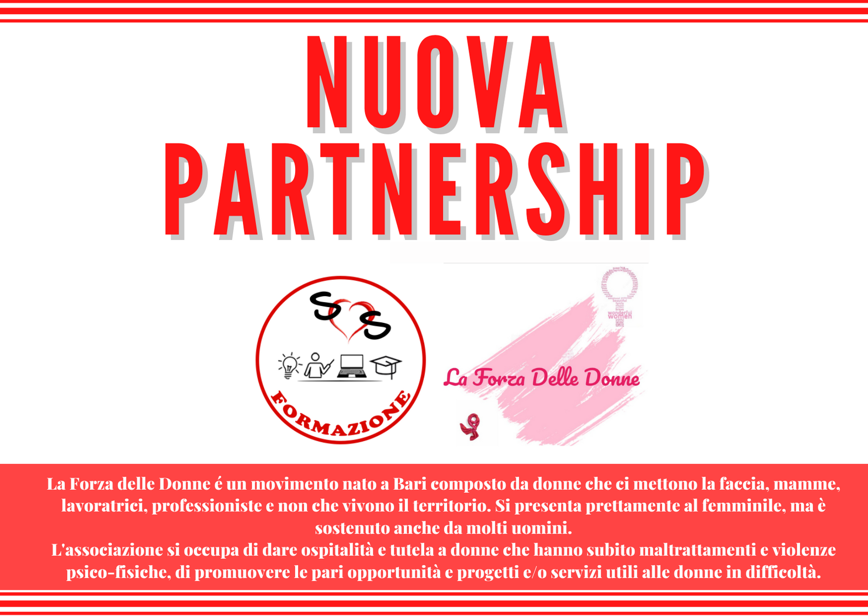 Nuova partnership con l’ass. La Forza Delle Donne