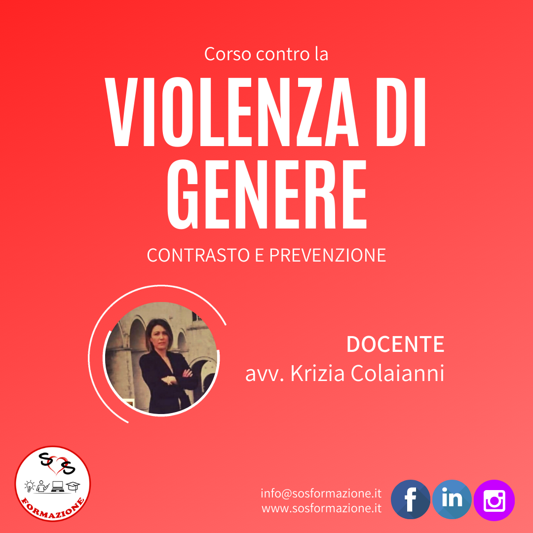 Aperte le iscrizioni al corso online sul contrasto alla violenza di genere