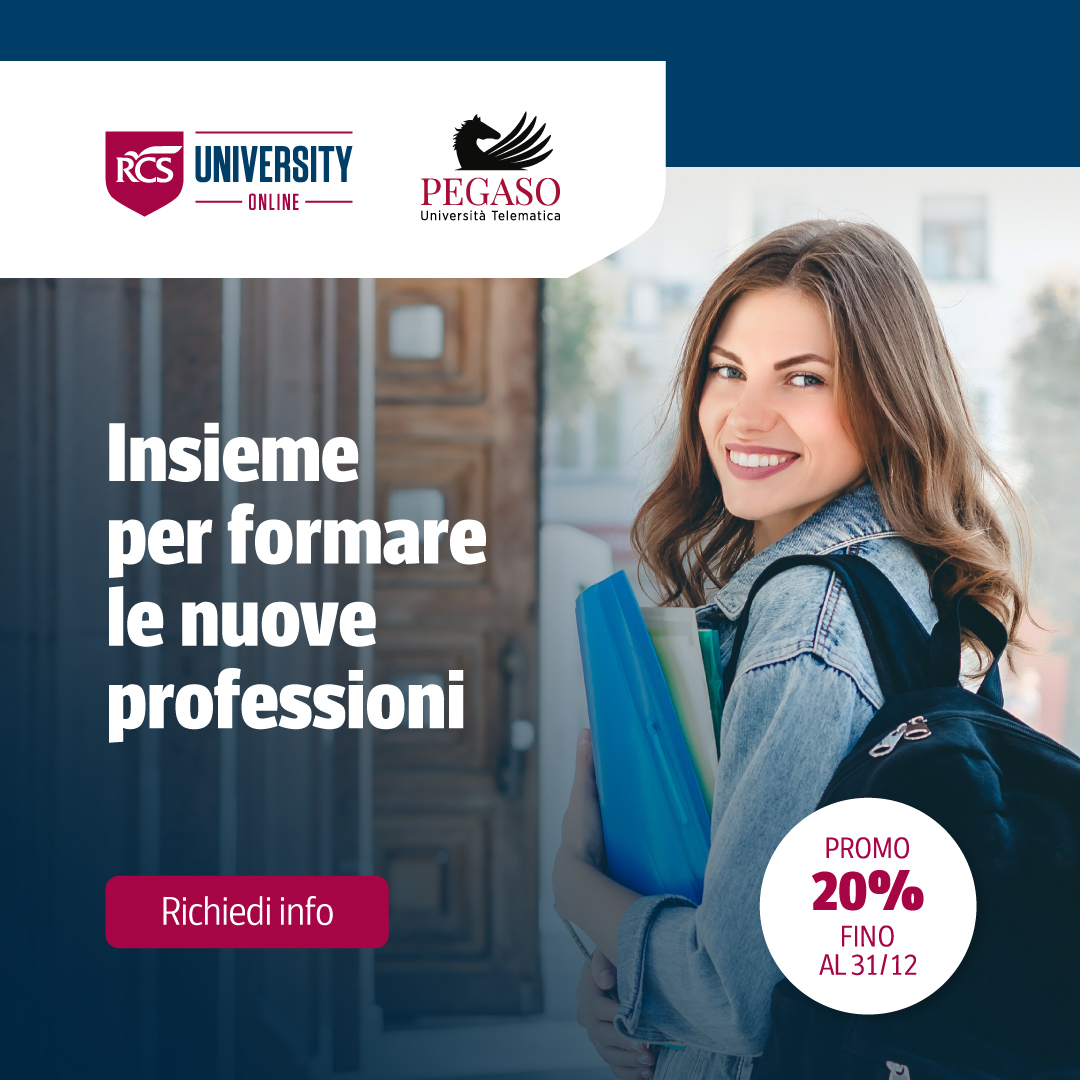 PROMO 20% di sconto sui master RCS online university!