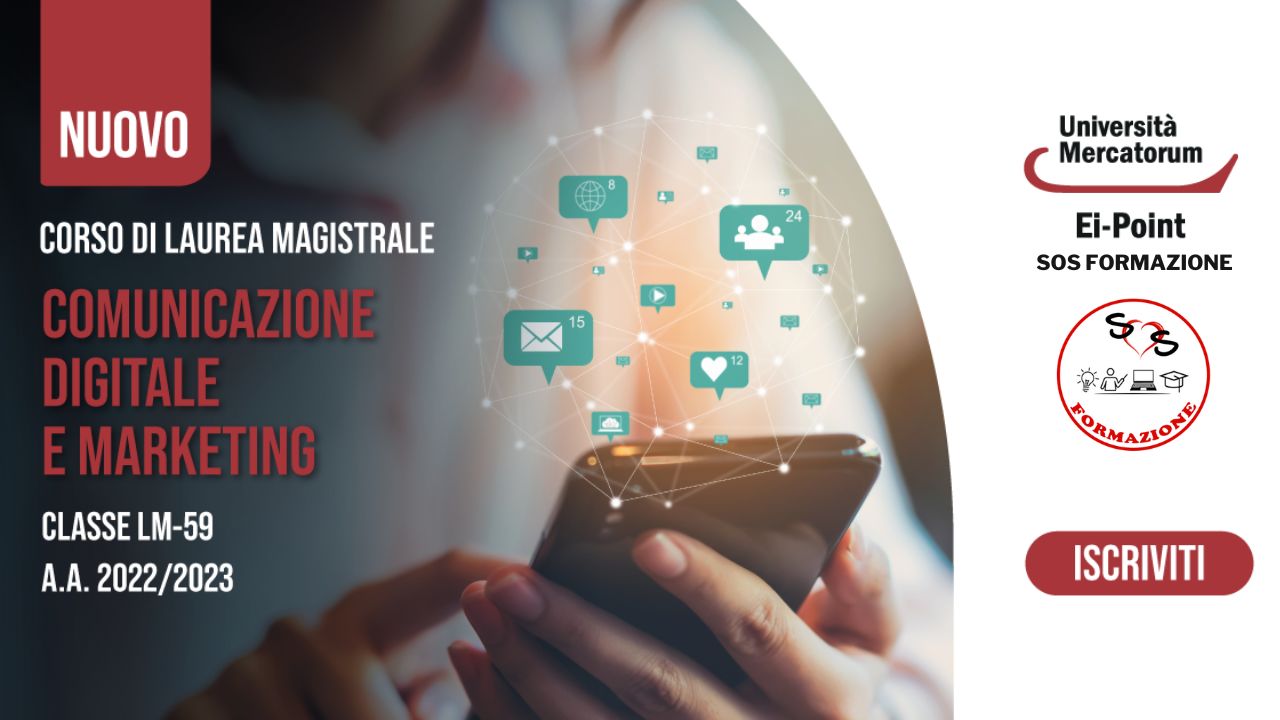 Nuovo corso di laurea magistrale: comunicazione digitale e marketing!