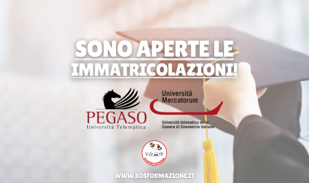 Pegaso e Mercatorum: aperte le immatricolazioni per l’anno accademico 2022/2023!