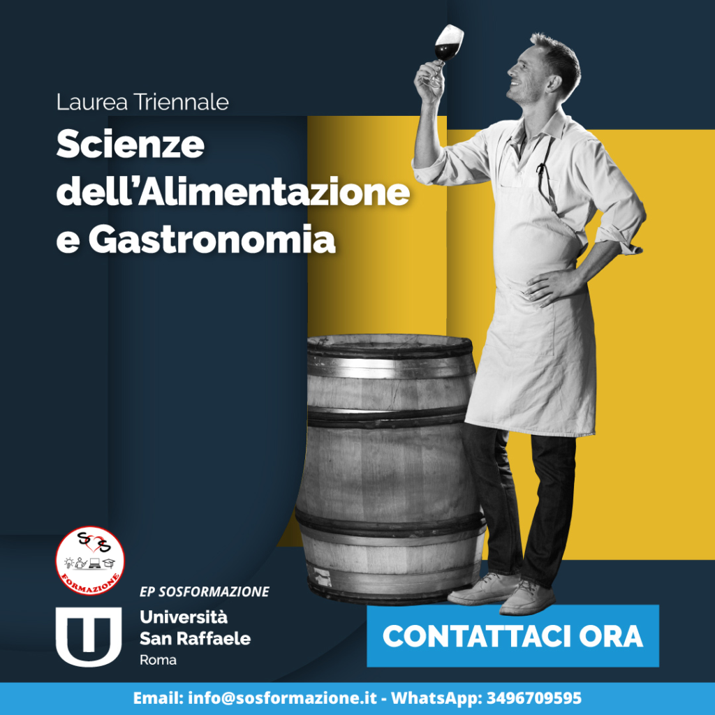 SCIENZE DELL’ALIMENTAZIONE E GASTRONOMIA L-26