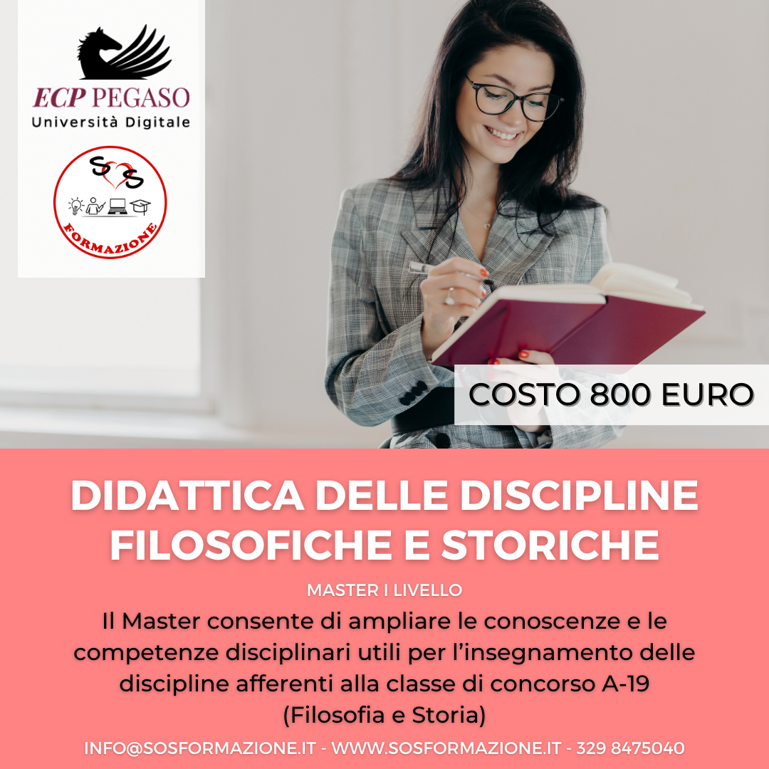 Master Classi di Concorso: Didattica delle discipline filosofiche e storiche A-19