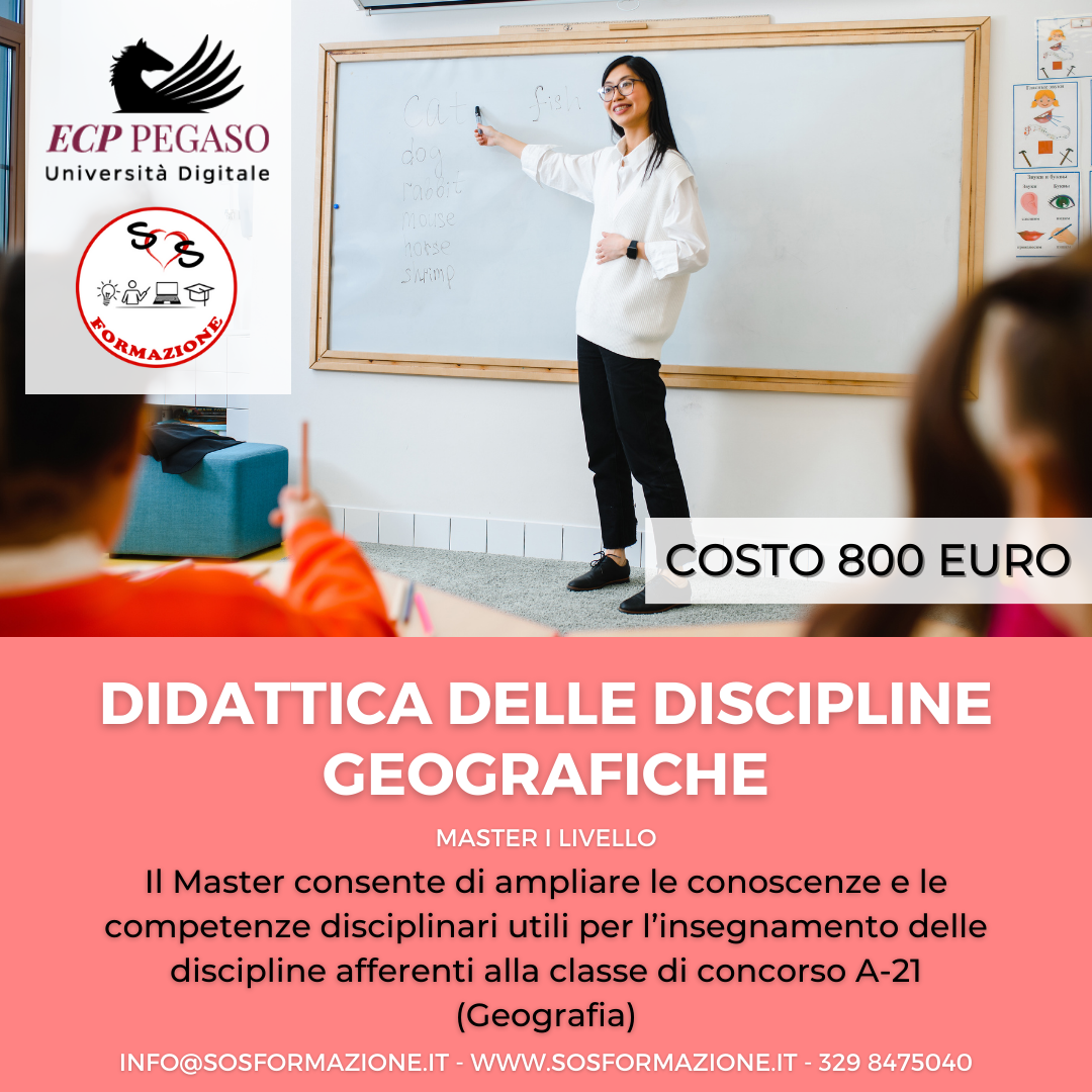 Master Classi di Concorso: Didattica delle discipline geografiche A-21
