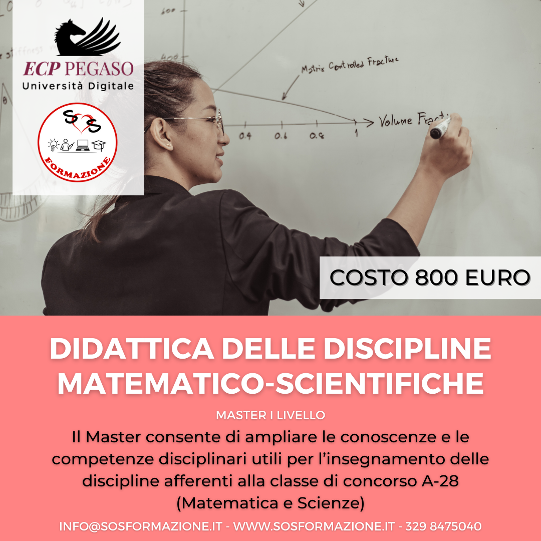 Master Classi di Concorso: Didattica delle discipline matematico scientifiche A-28