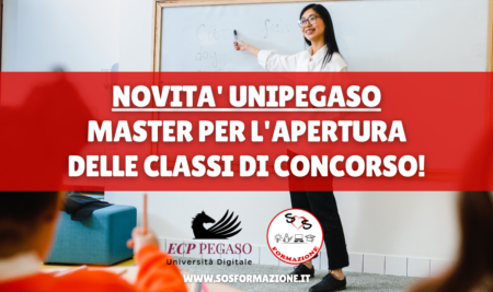 Master per l’apertura delle classi di concorso scuola: scopri l’offerta formativa dell’università telematica Pegaso