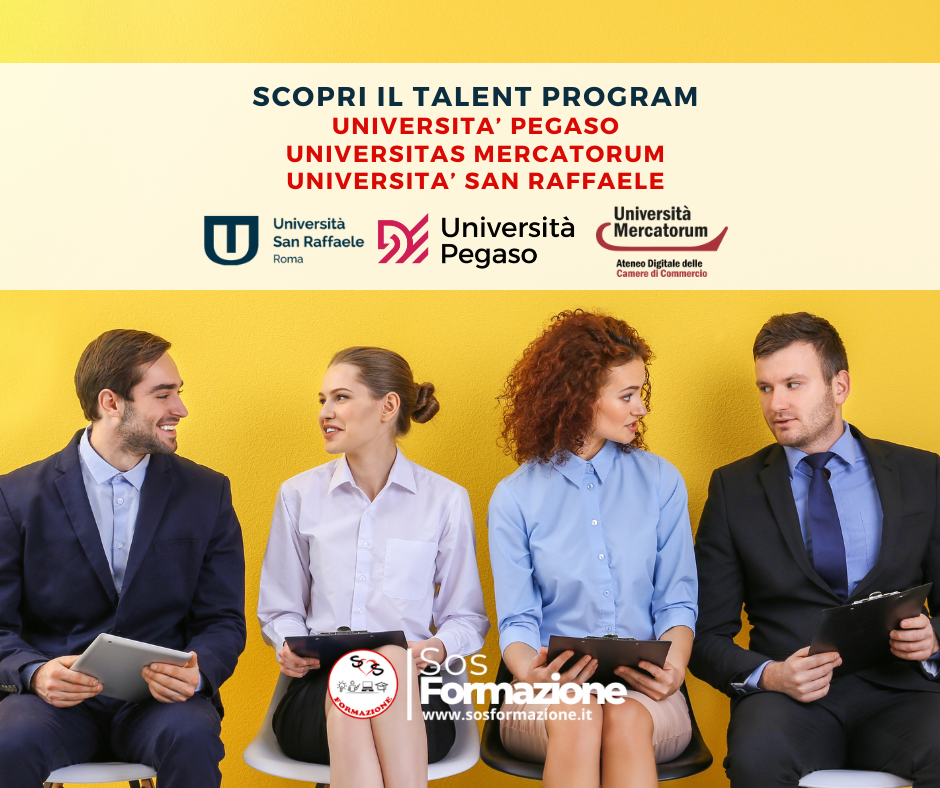 Talent Program: scopri l’acceleratore di carriera delle università Pegaso, Mercatorum e San Raffaele!
